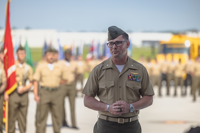 Headquarters and Headquarters Squadron Change of Command Ceremony