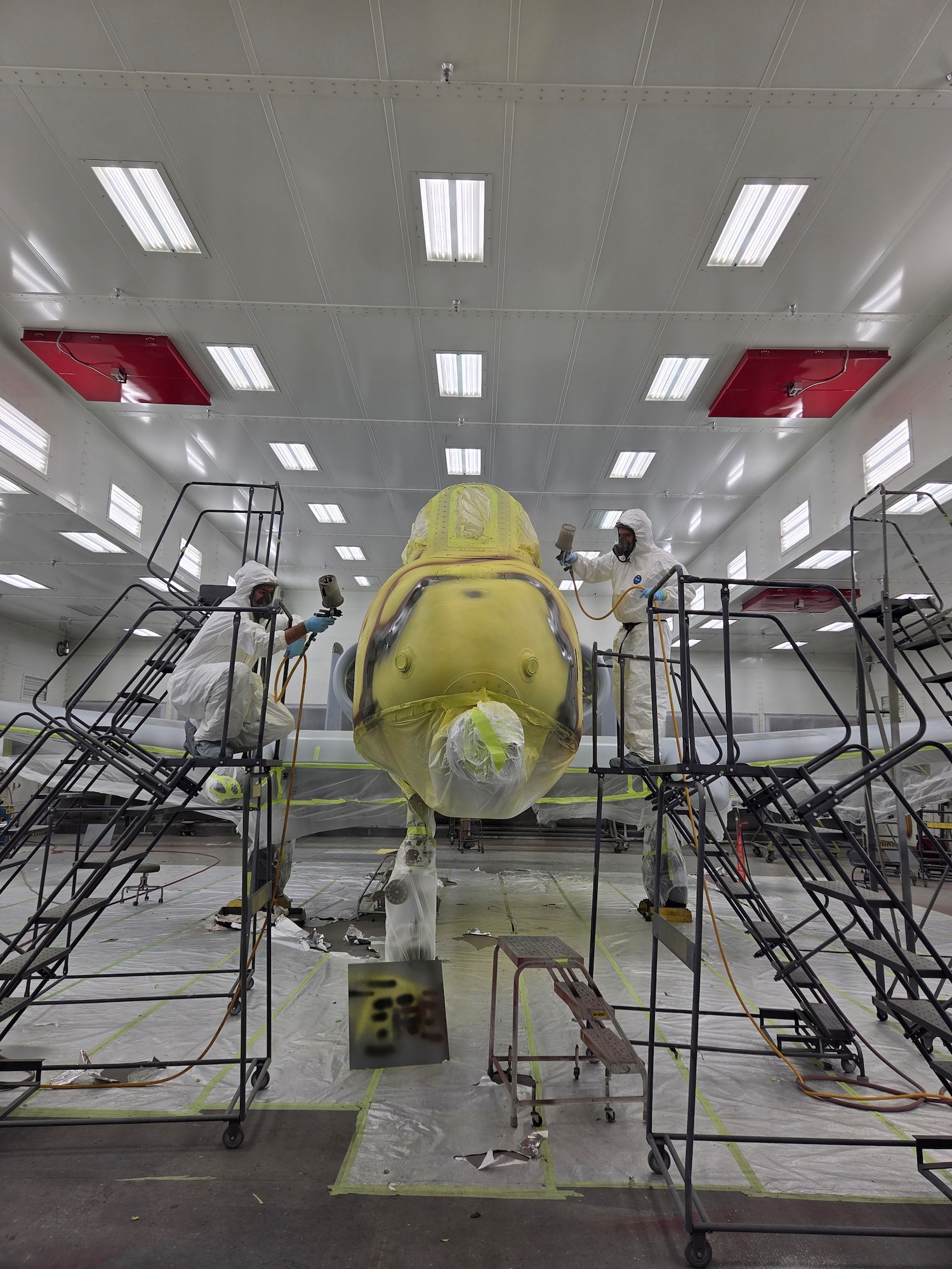 Airmen from the 23d Maintenance Squadron completed the heritage paint project in less than a month.