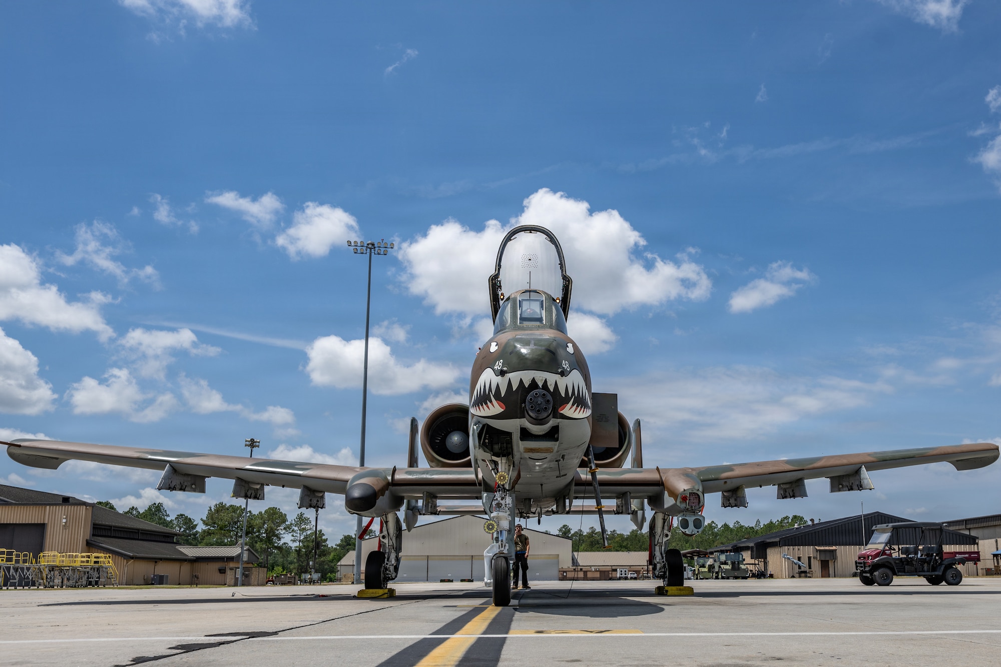 Airmen from the 23d Maintenance Squadron completed the heritage paint project in less than a month.