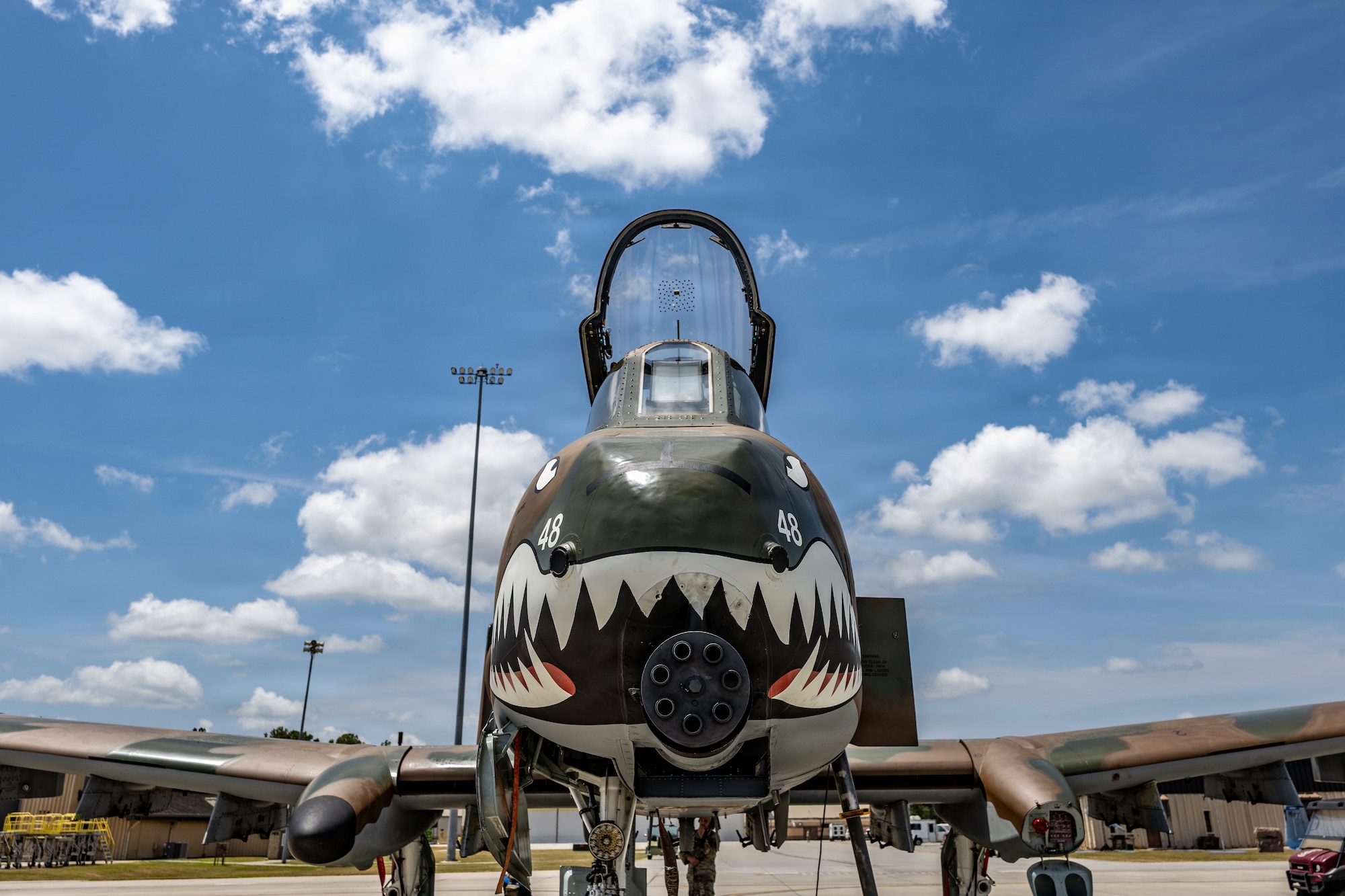 Airmen from the 23d Maintenance Squadron completed the heritage paint project in less than a month.