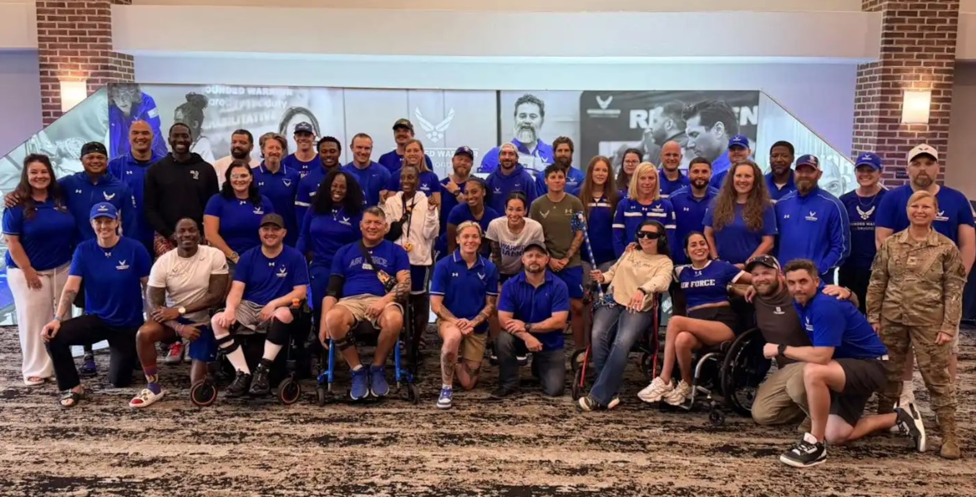 The 40 recovering service members selected to represent Team Air Force at the 2026 Warrior Games in San Antonio, TX in June. Athletes spent a week in SATX practicing the sports they will compete in at the games and working together as a team.