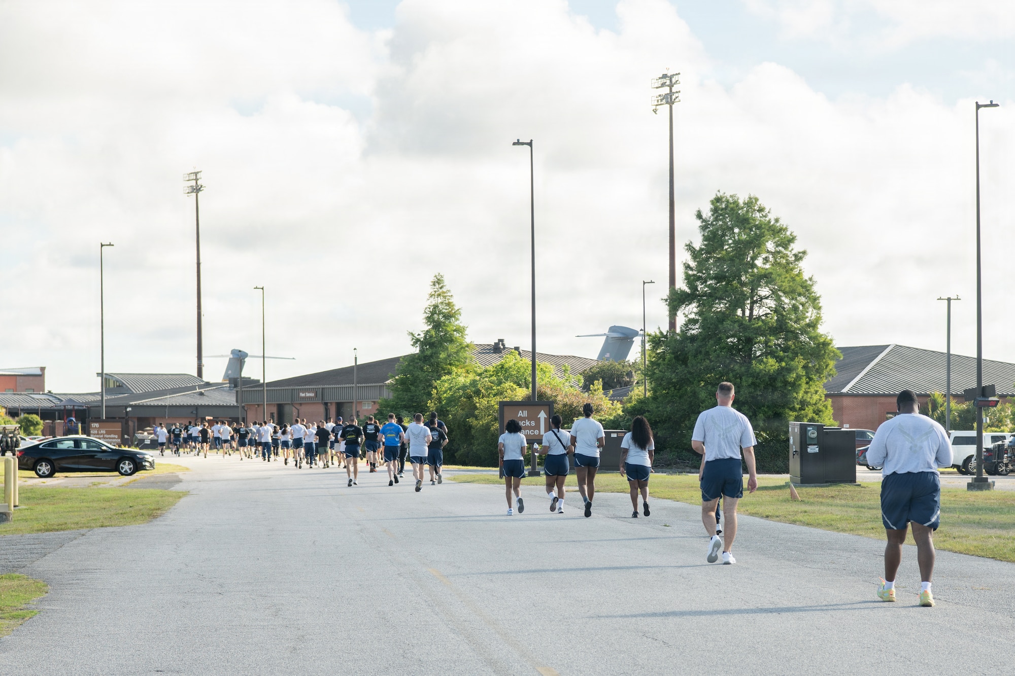 Airmen running