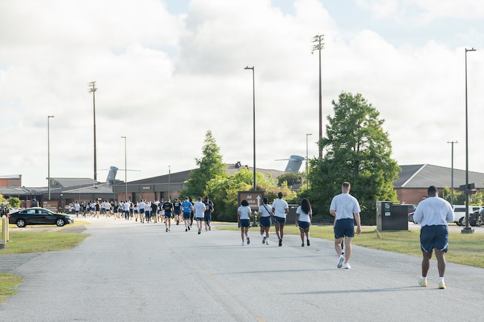 Airmen running