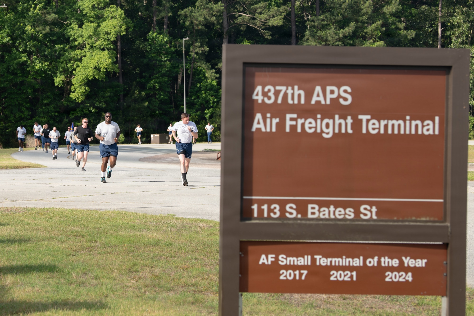 Airmen running