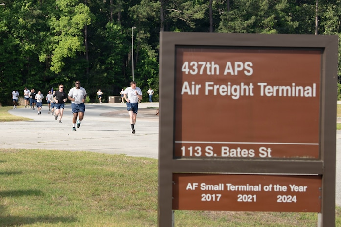 Airmen running
