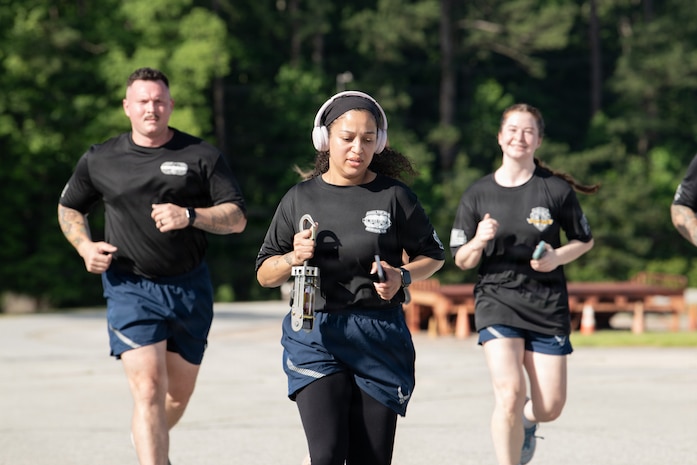 Airmen running