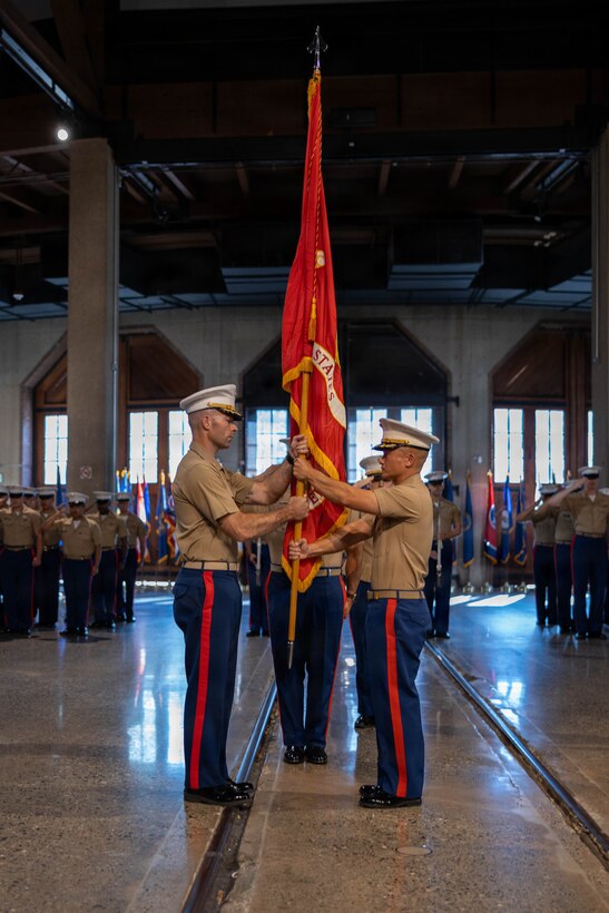 As part of a long-lasting tradition in the Marine Corps, a change of command ceremony represents the transfer of responsibility, authority, and accountability from one leader to another.