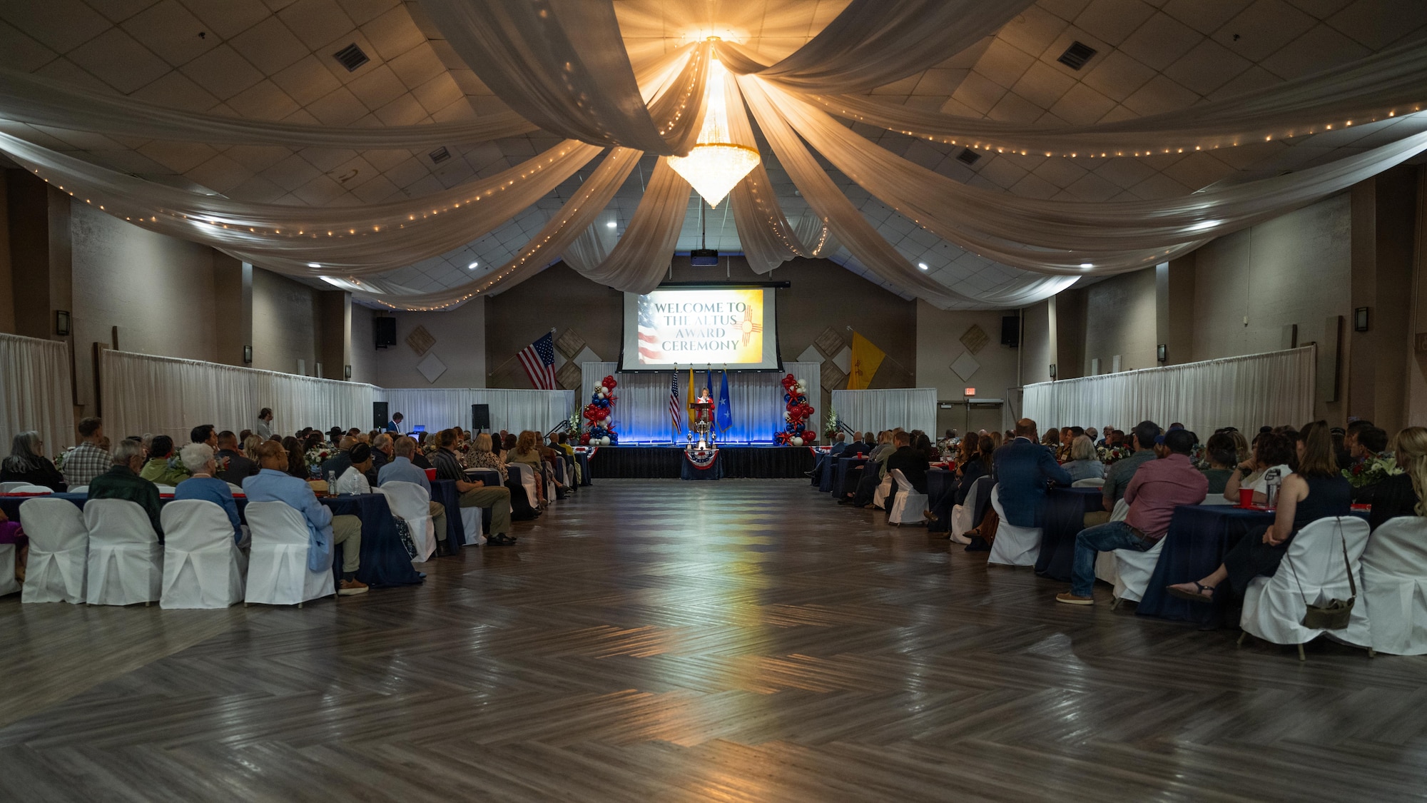 View of the Altus Military Affairs Community Support Award (Altus Trophy) ceremony