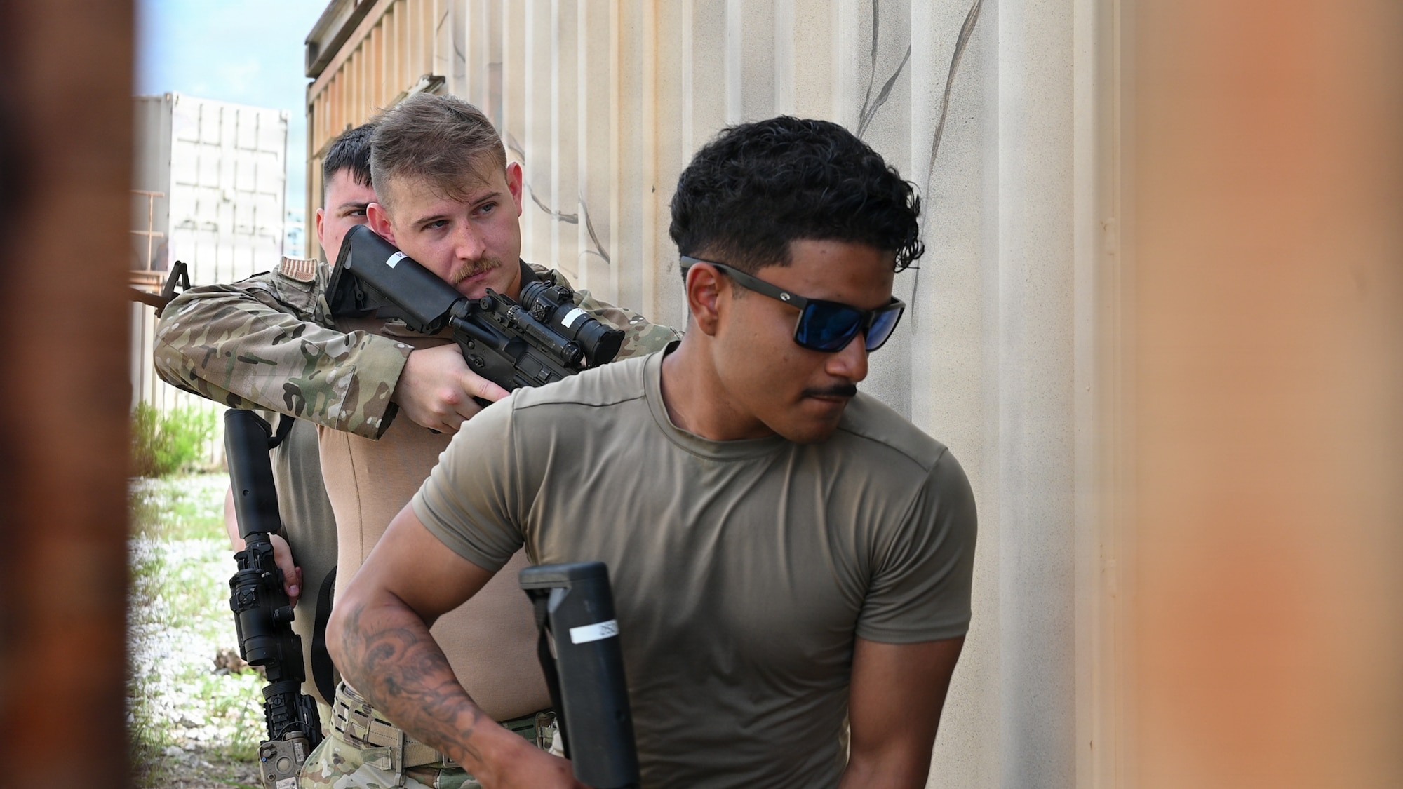 Airmen participate in close-quarters battle training