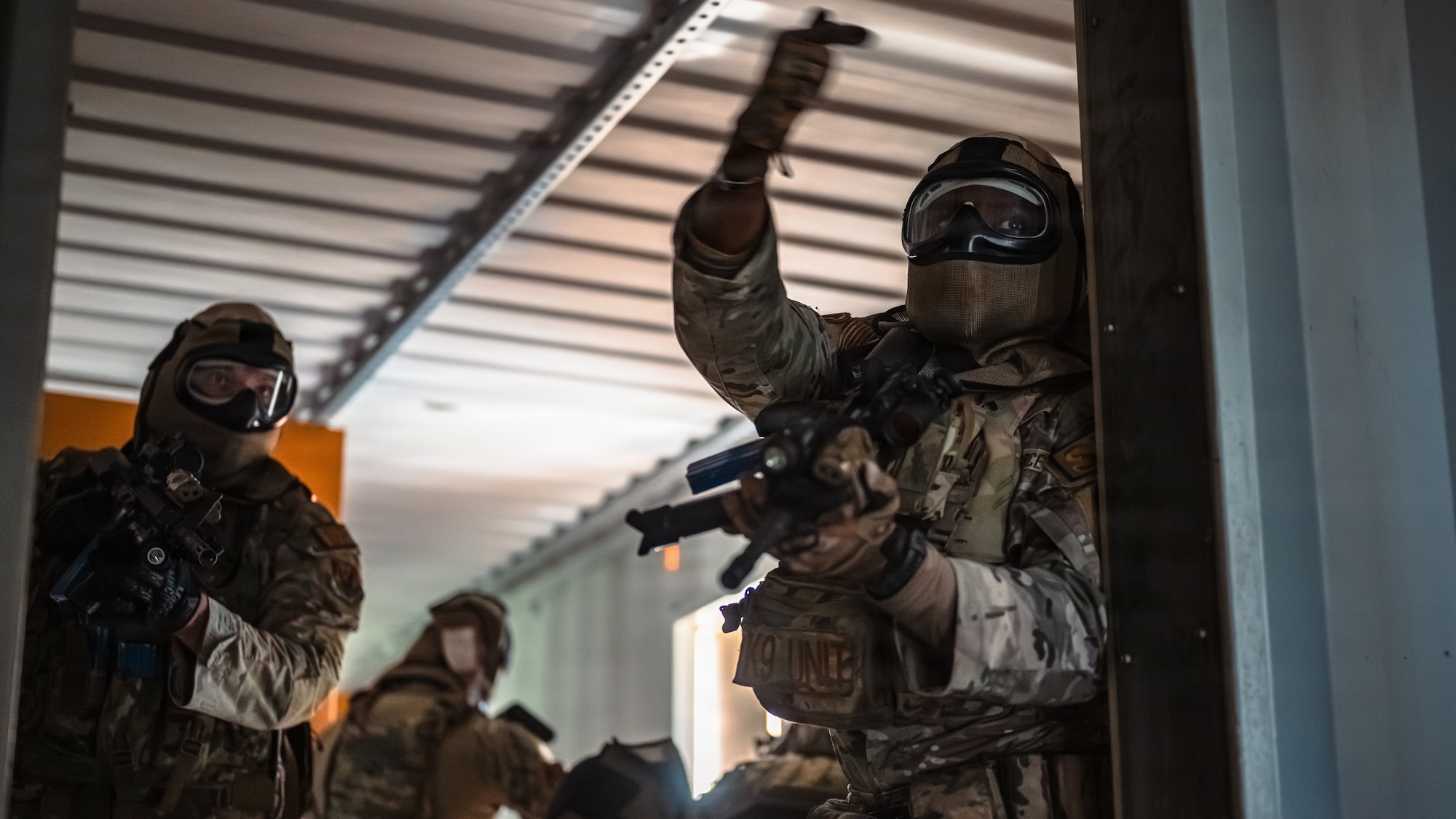 Airmen participate in close-quarters battle training