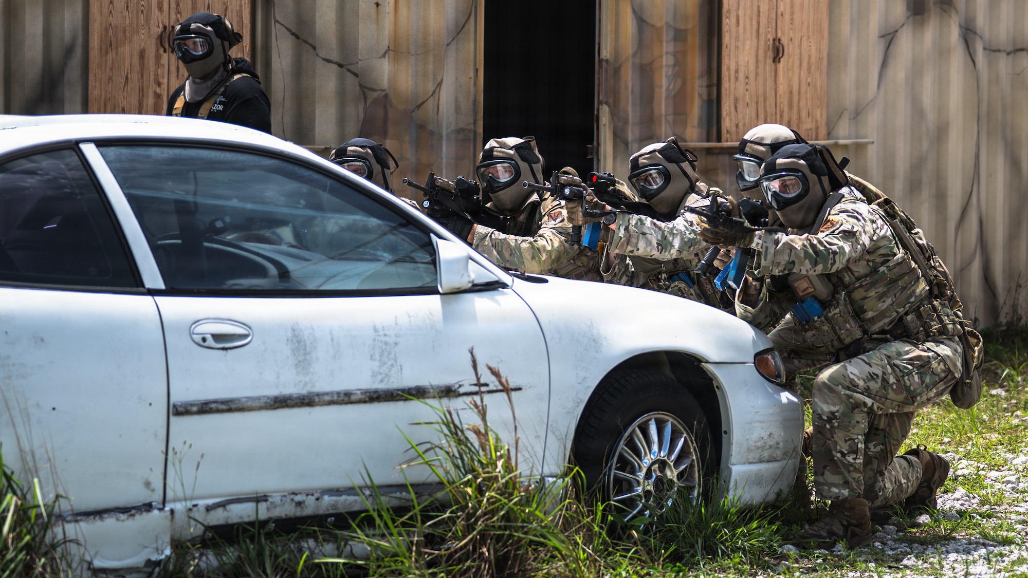Airmen participate in close-quarters battle training