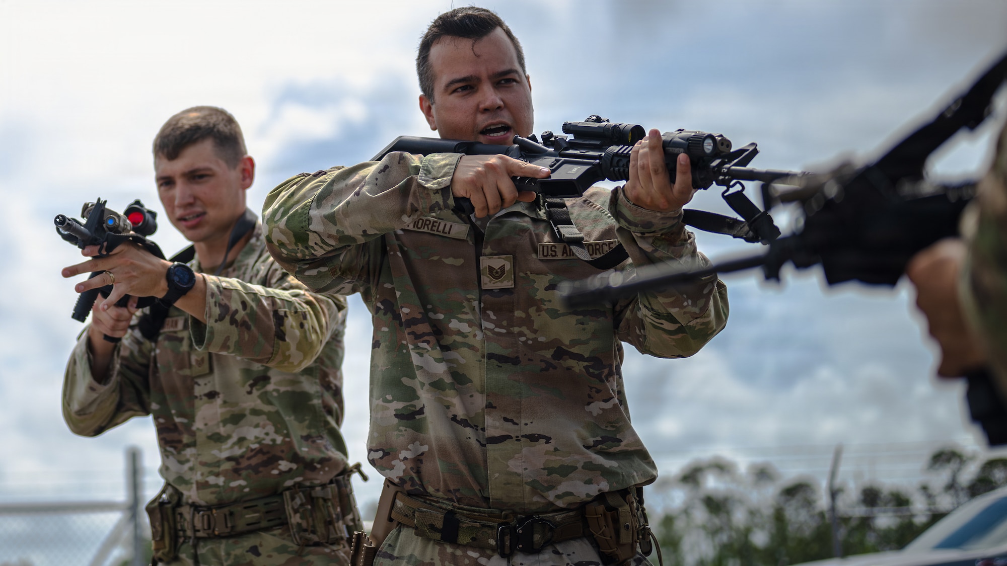 Airmen participate in close-quarters battle training