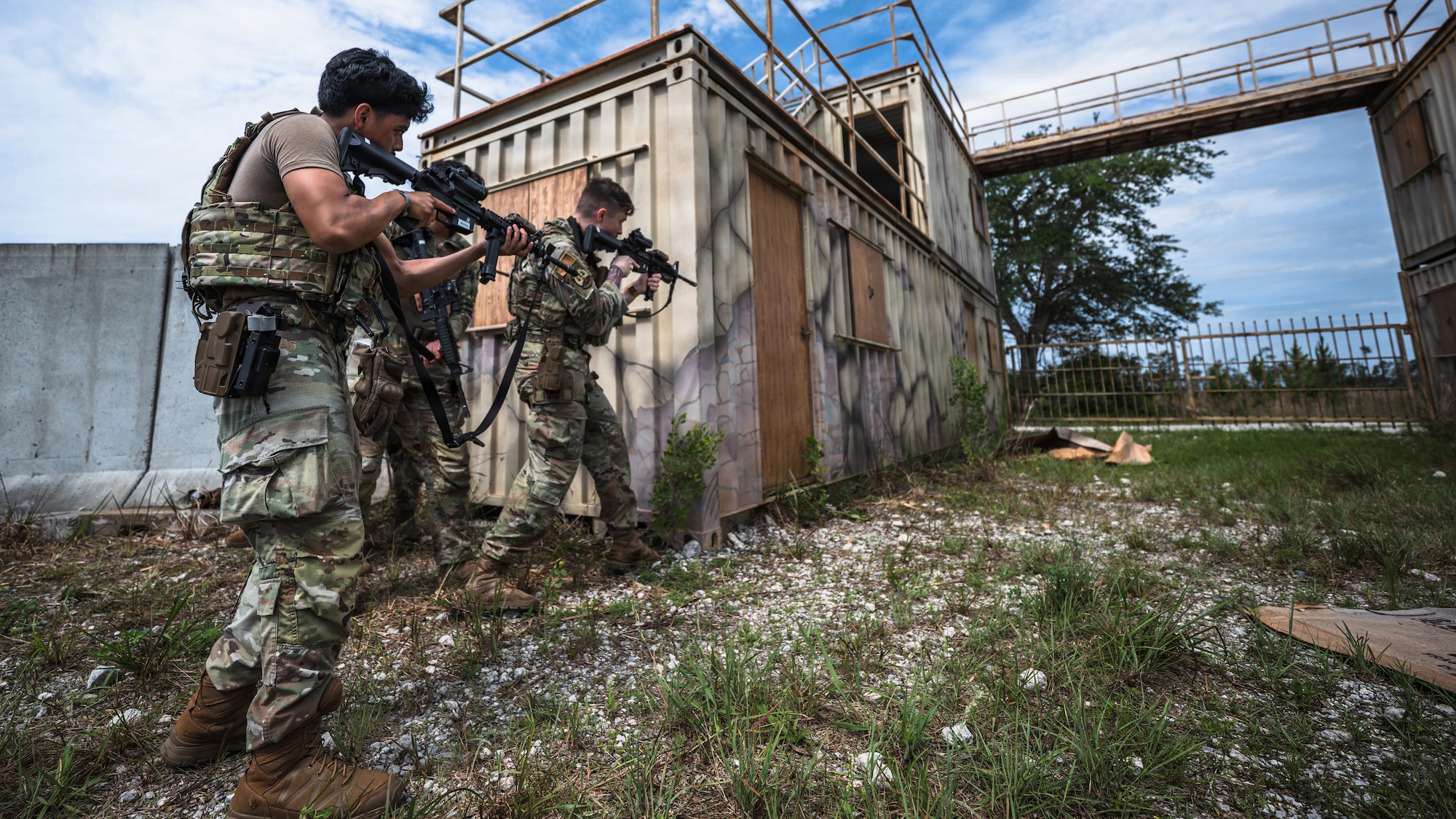 Airmen participate in close-quarters battle training