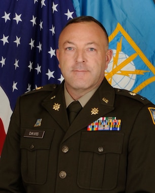 Chief Warrant Officer 5 William J. Davis in his AGSU