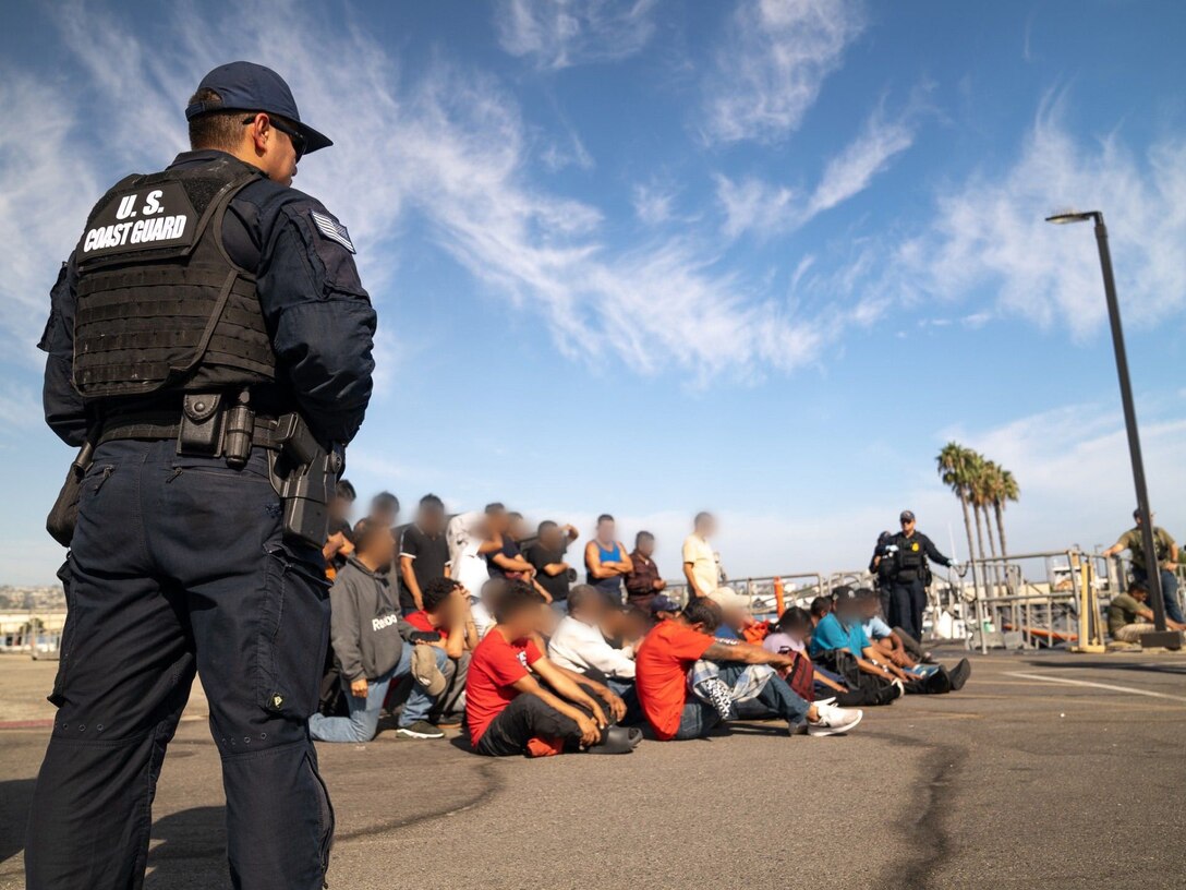 Coast Guard and partner agencies respond to a distress call of a 30-foot vessel with 37 people aboard, 88 miles offshore Channel Islands Harbor.