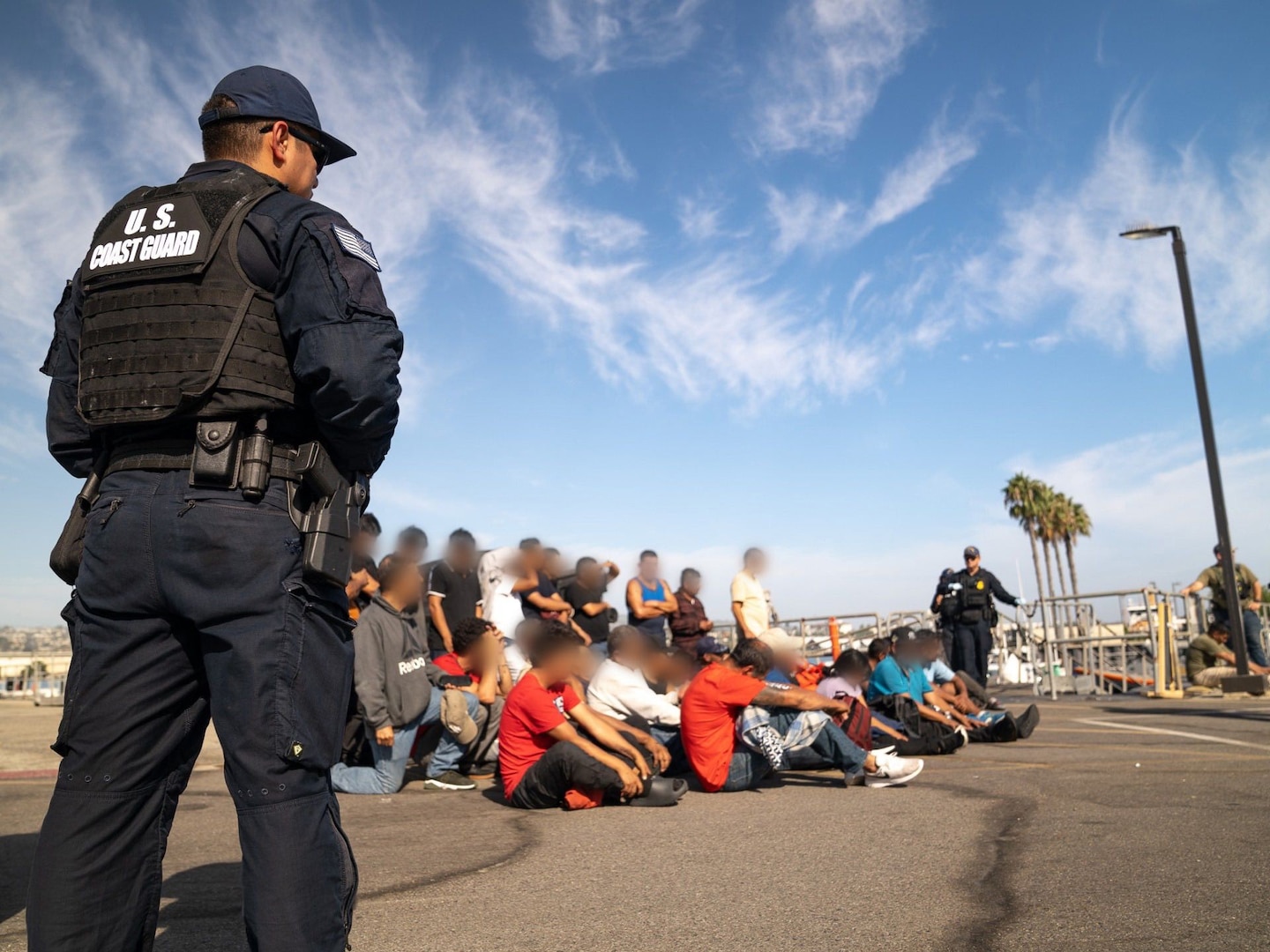 Coast Guard and partner agencies respond to a distress call of a 30-foot vessel with 37 people aboard, 88 miles offshore Channel Islands Harbor.