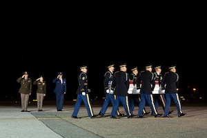 Army civilian Leonard A. Holmes honored in dignified transfer Aug. 31