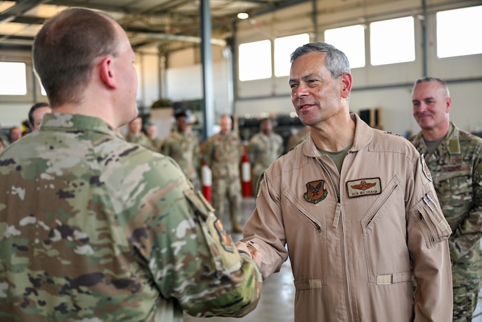 CSAF and CMSAF visit AOR