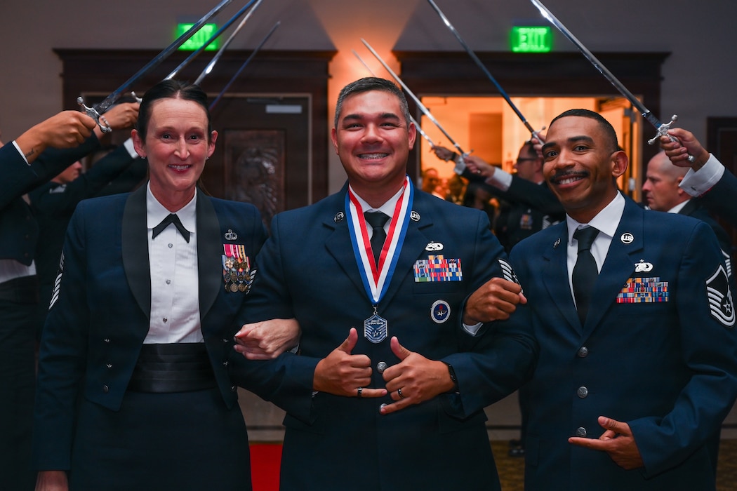 Airmen pose for photo