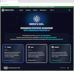 A webpage shows three artificial intelligence interfaces available to users.