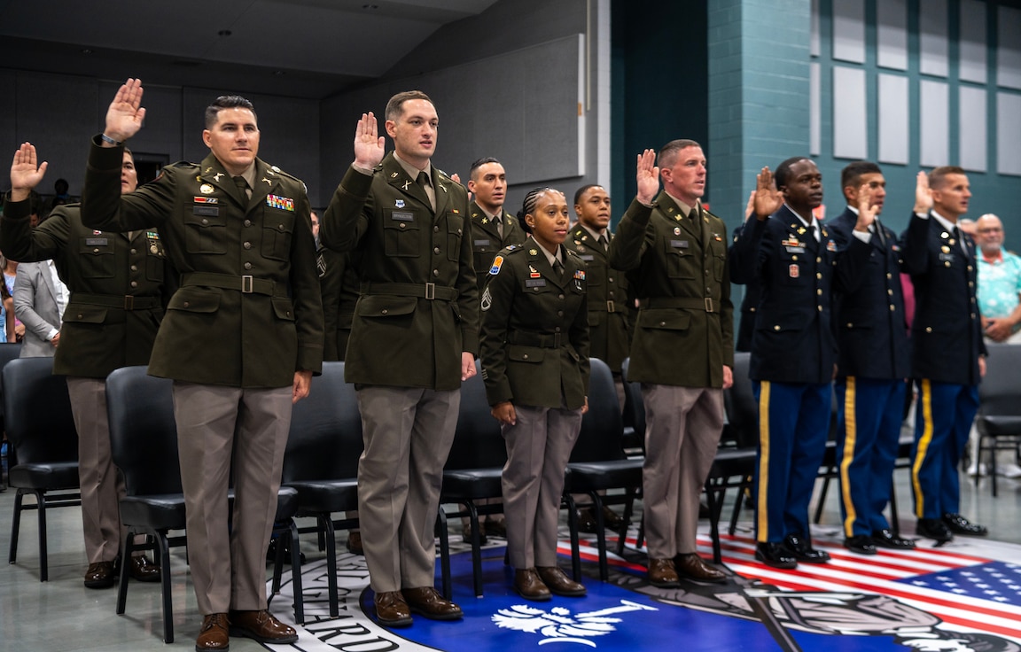 officer candidates swearing in