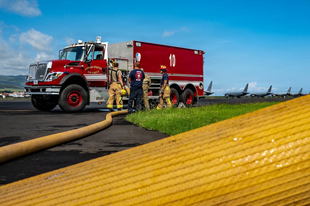 Firefighters train