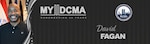 Man smiling and a graphic around that says My DCMA Remembering 25 years.