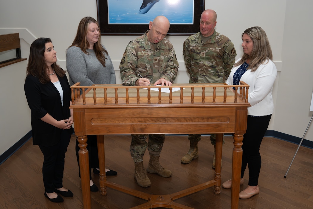 Image of document being signed