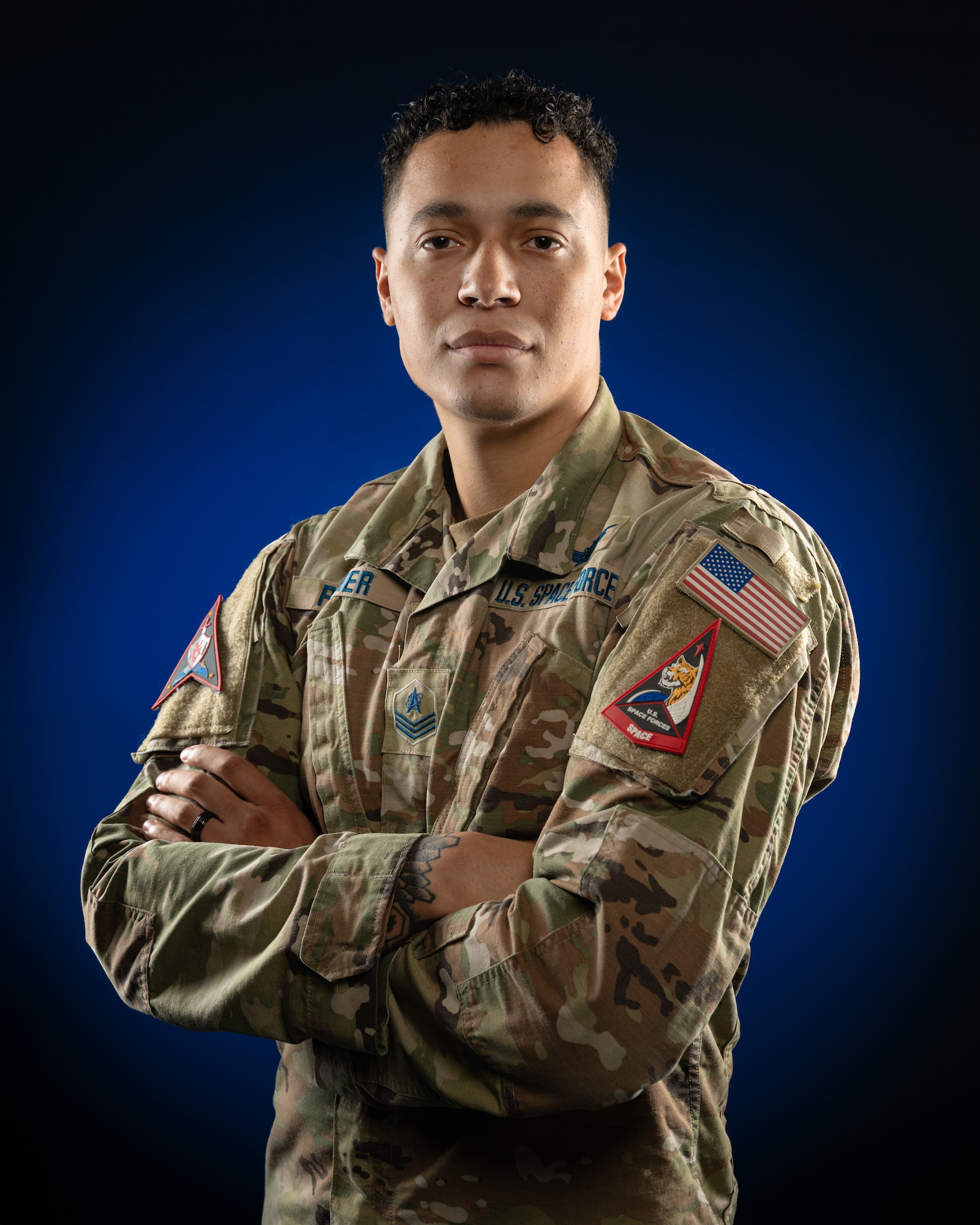Sgt. David Palmer poses for a portrait