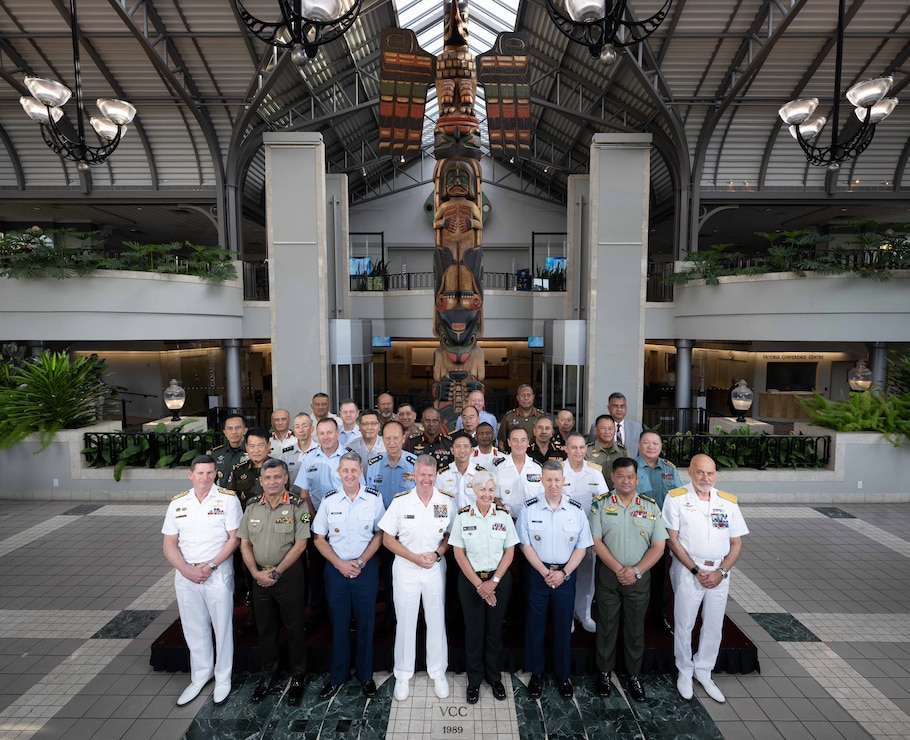 Senior military leaders representing 30 delegations and 29 countries gather for the 28th Indo-Pacific Chiefs of Defense Conference in Victoria, British Columbia, Canada, on September 1, 2026.