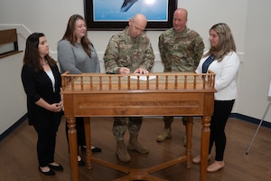 Image of document being signed