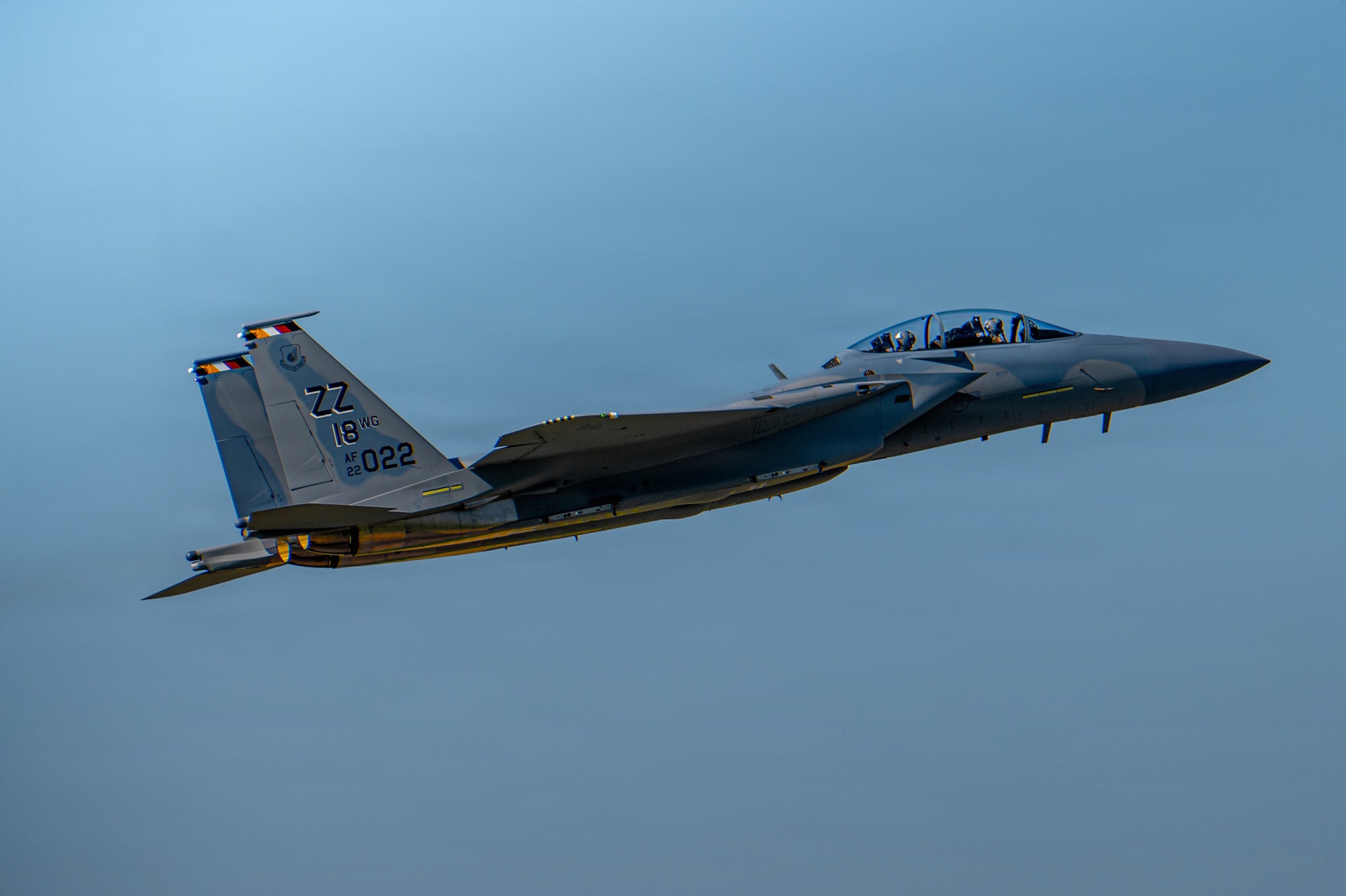 a jet aircraft flies in the sky