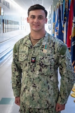 During his time at Marine Corps Air Station Cherry Point, Hospital Corpsman 2nd Class Dru Calloway led a team responsible for ensuring the medical readiness of Marines assigned to the base through the collection of more than 250,000 blood and other biological samples, resulting in quick, accurate diagnoses and prompt treatment. 

He also led the department through two College of American Pathologists re-accreditations with a 99.9% pass rate.