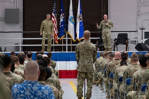Air Force Chief of Staff Gen. Ken Wilsbach and Chief Master Sergeant of the Air Force David Wolfe, accompanied by their spouses, Mrs. Cindy Wilsbach and Dr. Doniel Wolfe, visited Air Force Special Operations Command at Hurlburt Field, Florida, Sept. 2, 2026.
