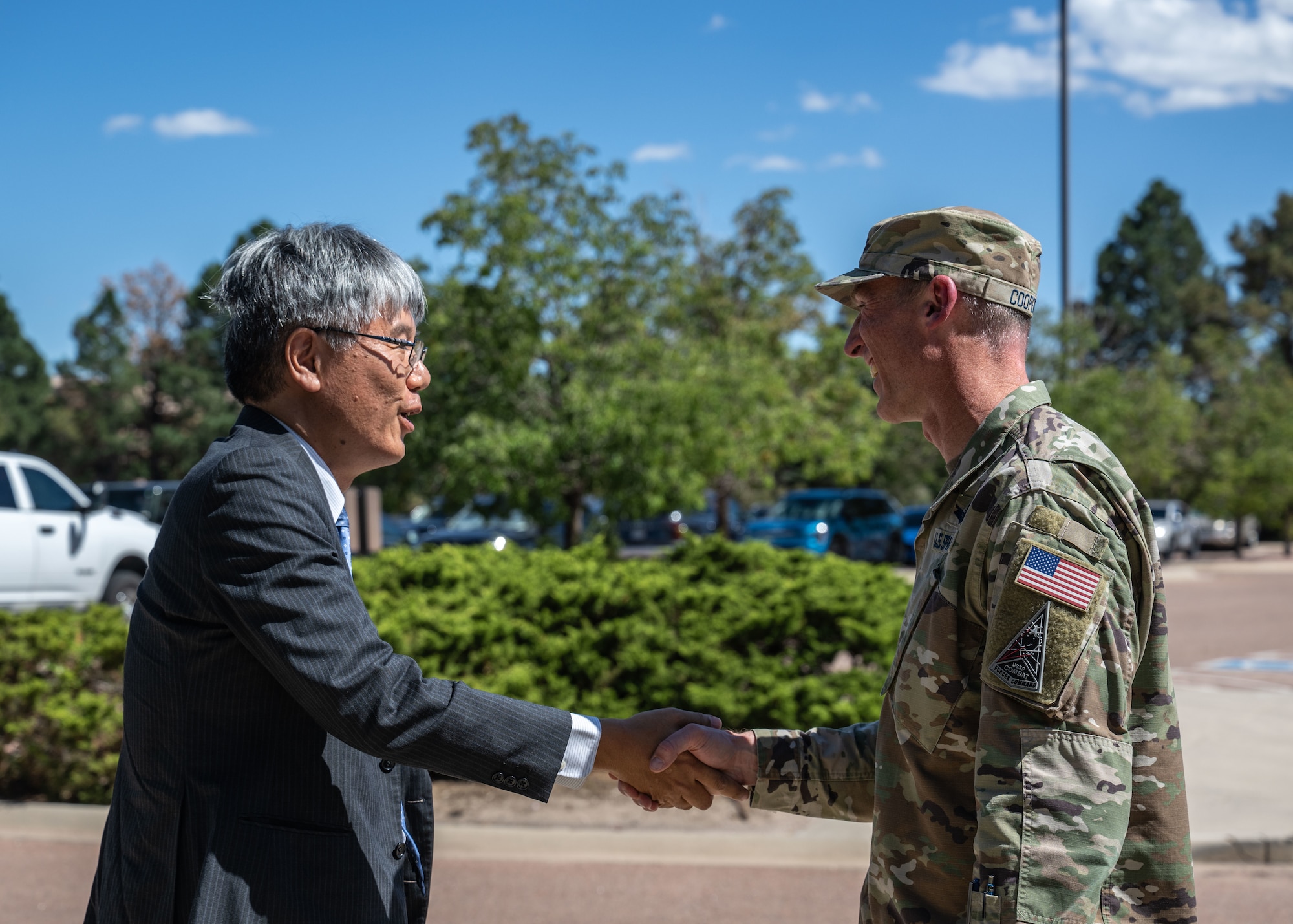 The Consulate-General of Japan in Denver visits Space Base Delta 1 leadership.