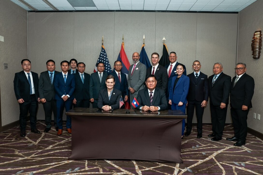 A group of people pose for a photo