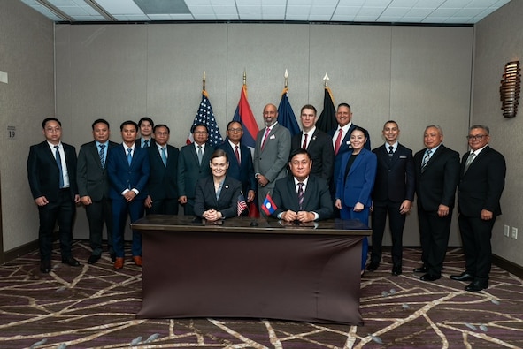 A group of people pose for a photo