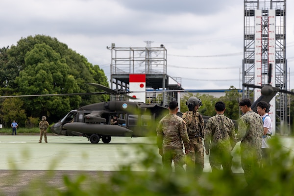 U.S. Army Japan personnel demonstrate disaster response capabilities alongside the Japan Ground Self-Defense Force, U.S. Navy, U.S. Air Force, and Japanese government and civilian emergency responders during Big Rescue Kanagawa 2026, Sept. 1, 2026, in Kanagawa Prefecture, Japan.