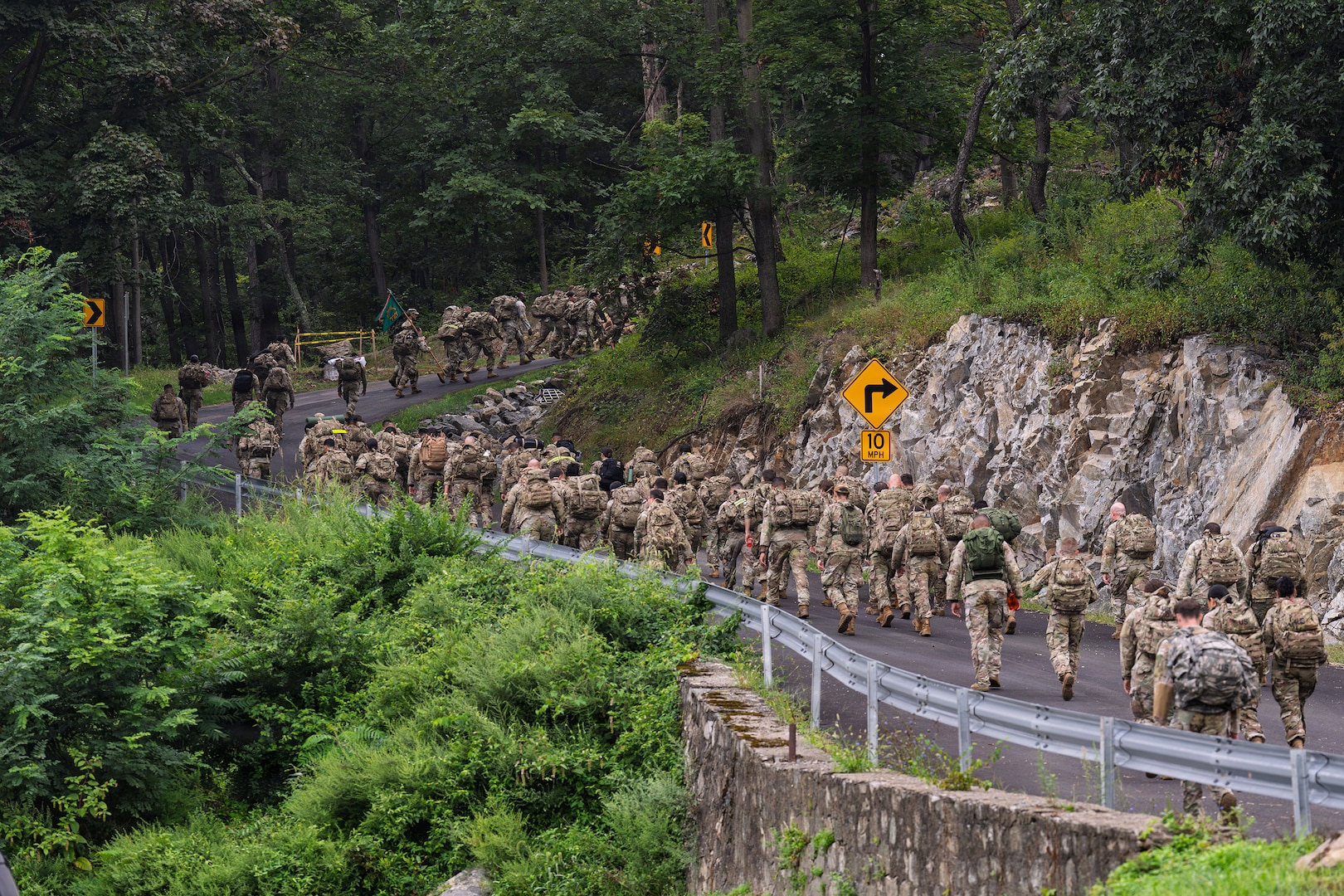 U.S. Soldiers and Airmen with the New York National Guard participated in the Danish Ruck March at Camp Smith Training Site, near Peekskill, Cortlandt Manor, N.Y., Aug. 28, 2026.
