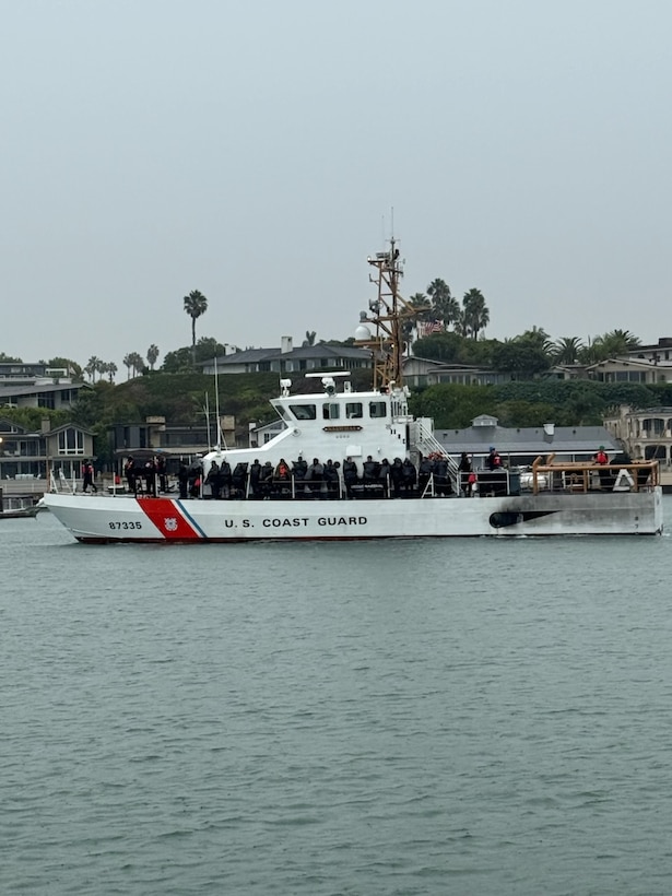 Coast Guard crews interdicted 24 suspected aliens approximately three miles south of Santa Barbara Island, Saturday night.