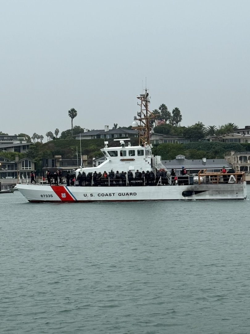Coast Guard crews interdicted 24 suspected aliens approximately three miles south of Santa Barbara Island, Saturday night.