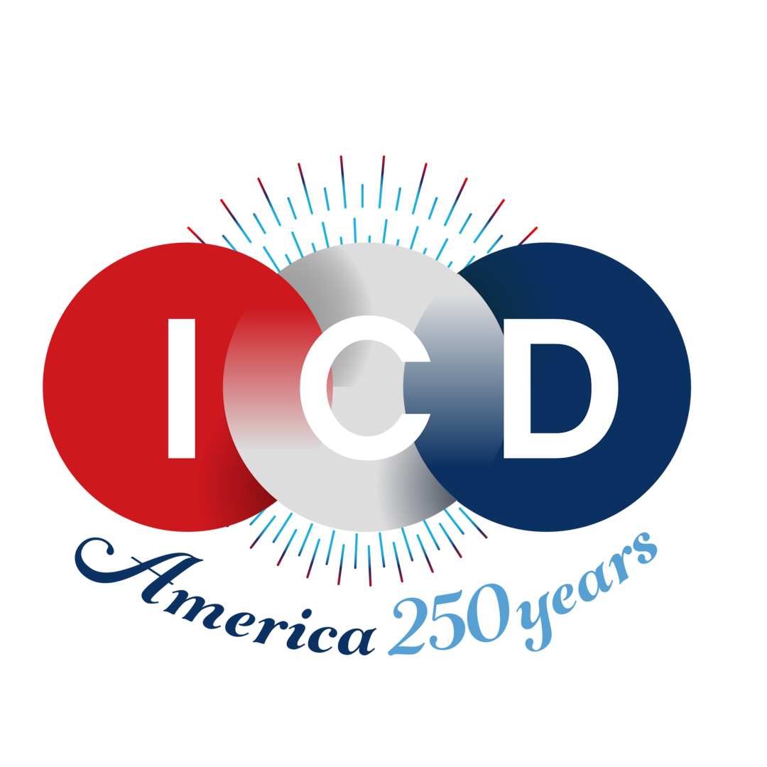 ICD logo with America 250