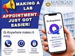 Book Lab appointments using the Q-Anywhere app