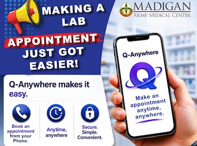Book Lab appointments using the Q-Anywhere app