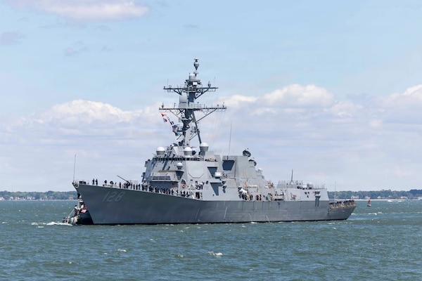 USS Ted Stevens (DDG 128) Arrives in Norfolk