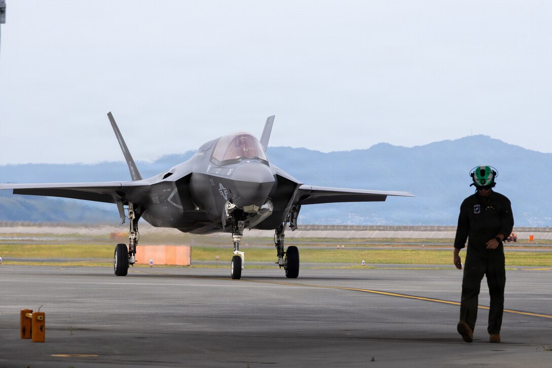 VMFA-533, an F-35B Lightning II aircraft squadron operating out of MCAS Beaufort, South Carolina, deployed to MAG-12, 1st MAW under the Unit Deployment Program, maintaining rotational, forward-deployed U.S. forces across the Indo-Pacific. (U.S. Marine Corps photo by Sgt. Alejandra Vega)