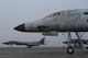 Three Boeing B-1B Lancer aircraft undergoing maintenance, repair and overhaul at the Oklahoma City Air Logistics Complex, are shown in foggy conditions during the morning of Feb. 14, 2018, Tinker Air Force Base, Oklahoma. OC-ALC is a subordinate unit of the Air Force Sustainment Center and is the complex responsible for bomber, tanker and jet engine maintenance. (U.S. Air Force photo/Greg L. Davis)