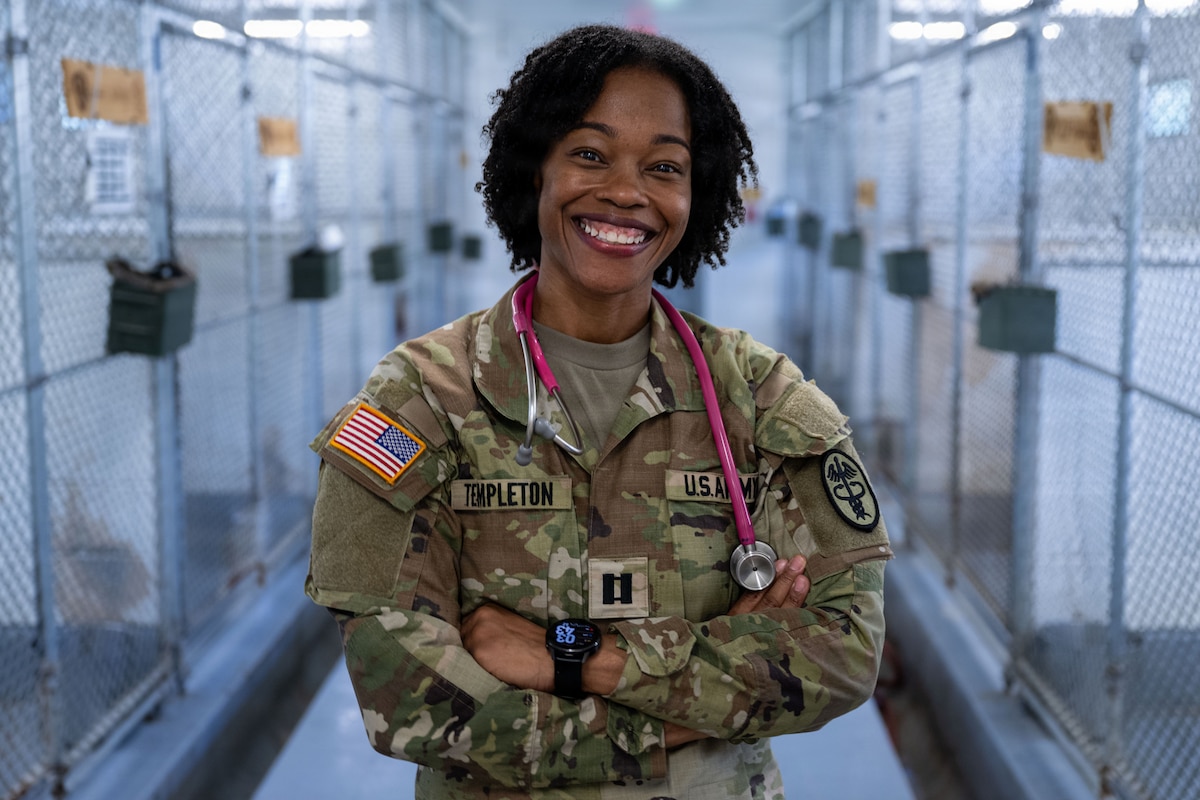 U.S. Army Capt. Latoiya Templeton poses for a photo.