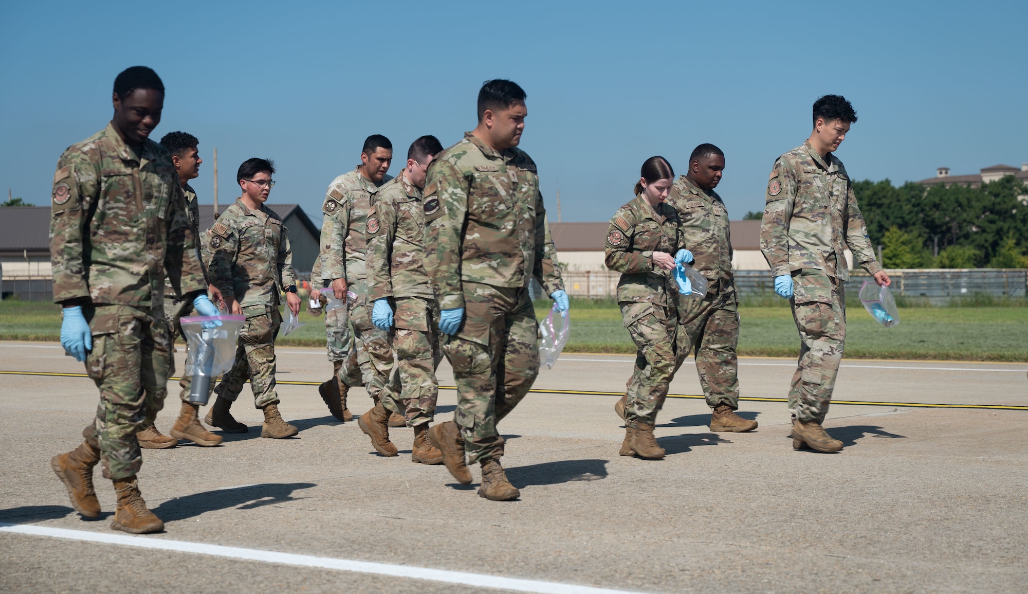 Wolf Pack Conducts Mass FOD Walk