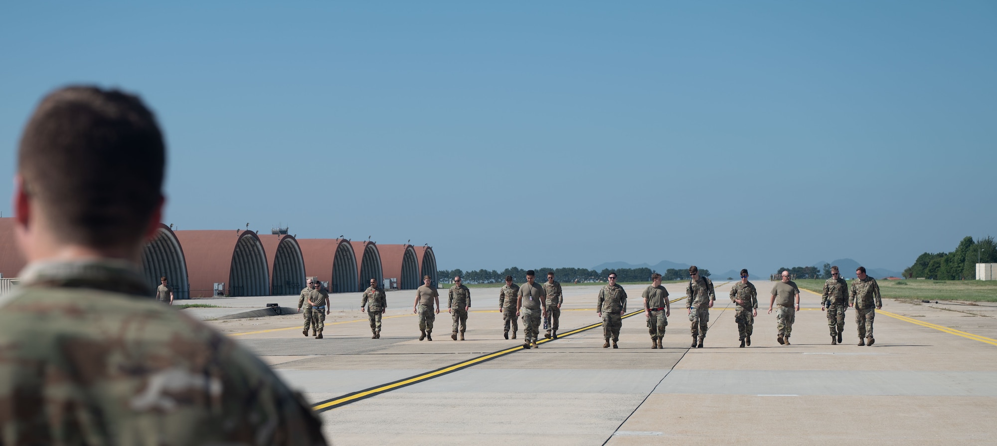 Wolf Pack Conducts Mass FOD Walk